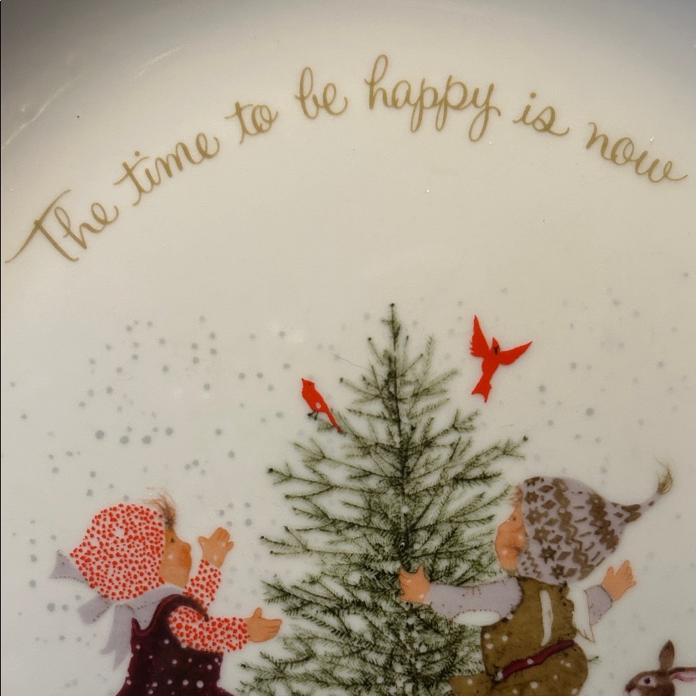 🍒Vintage Holly Hobbie Christmas 1978 Commemorative Edition Plate🍒 - Picture 3 of 7